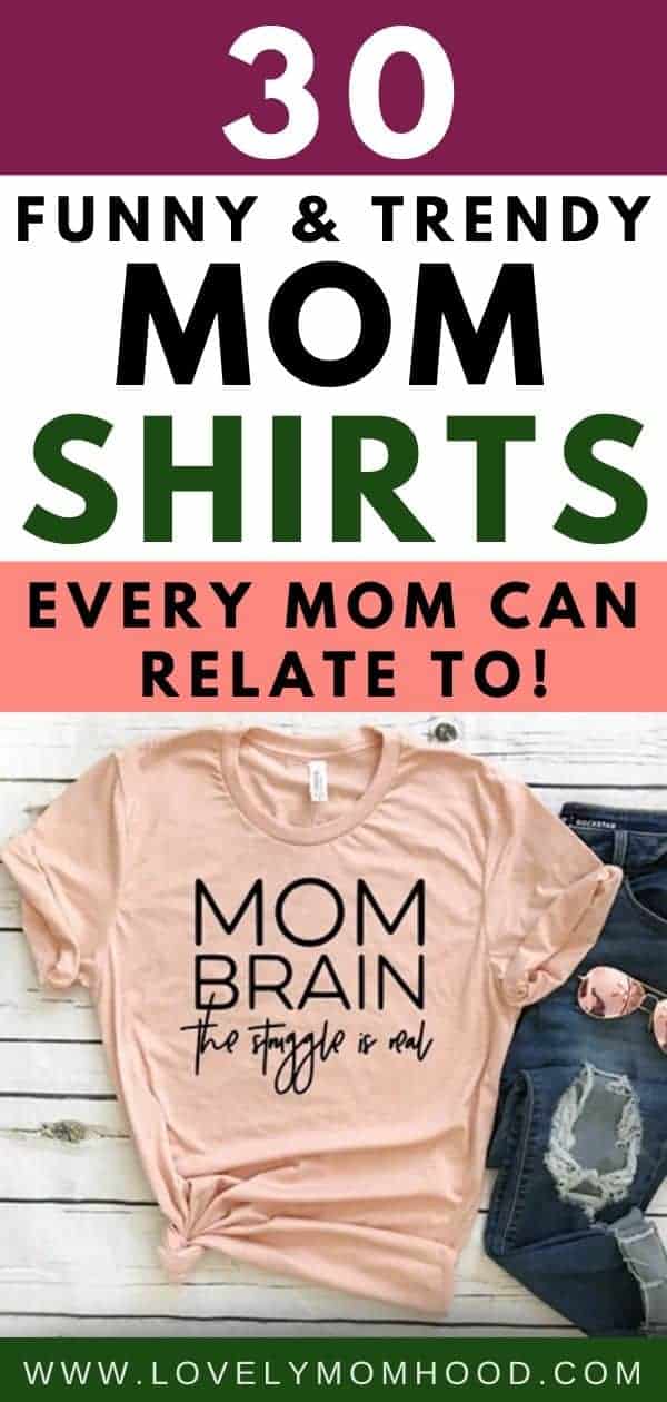 funny mom and baby shirts