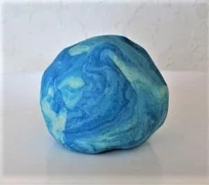blue marble homemade playdough