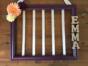 how to make a bow holder