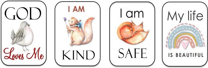 children affirmation cards (printable)
