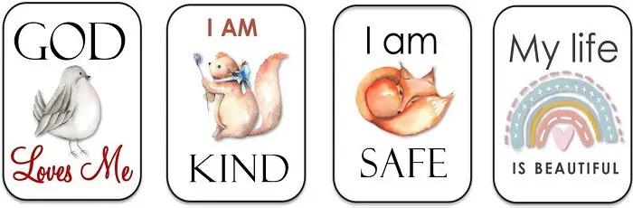 children affirmation cards (printable)