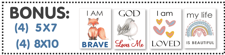 affirmation for kids printables 