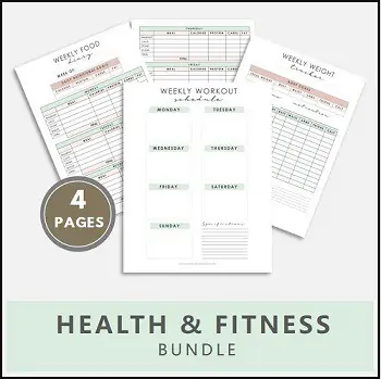 exercise schedule printable