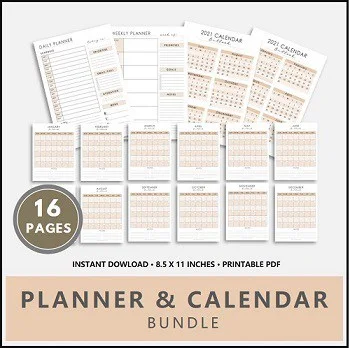 Planner and Calendar Printable
