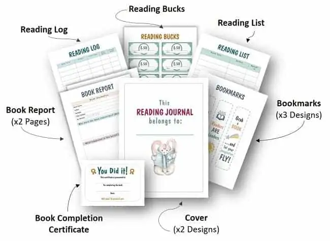 printable reading journal for kids