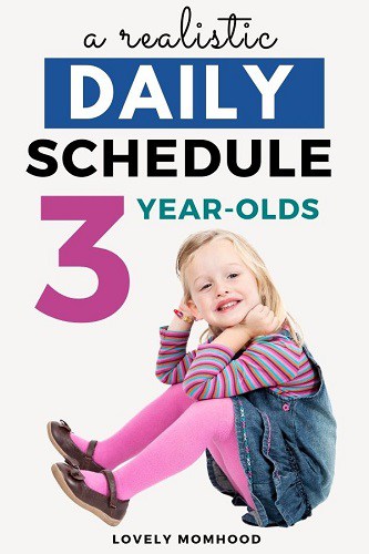 daily schedule for 3 year olds