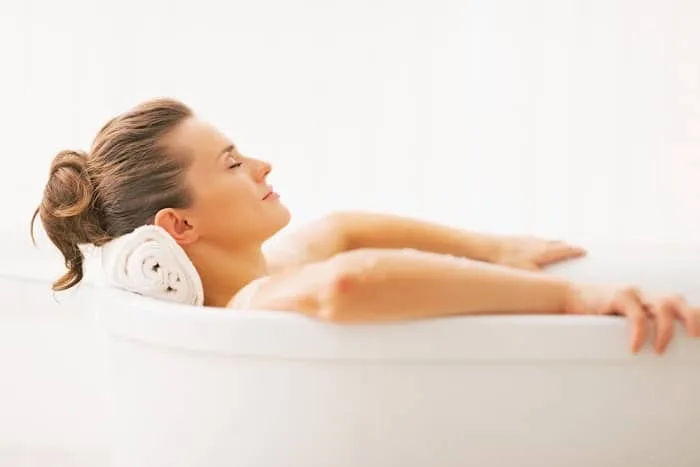 productive mom quality, self-care bath