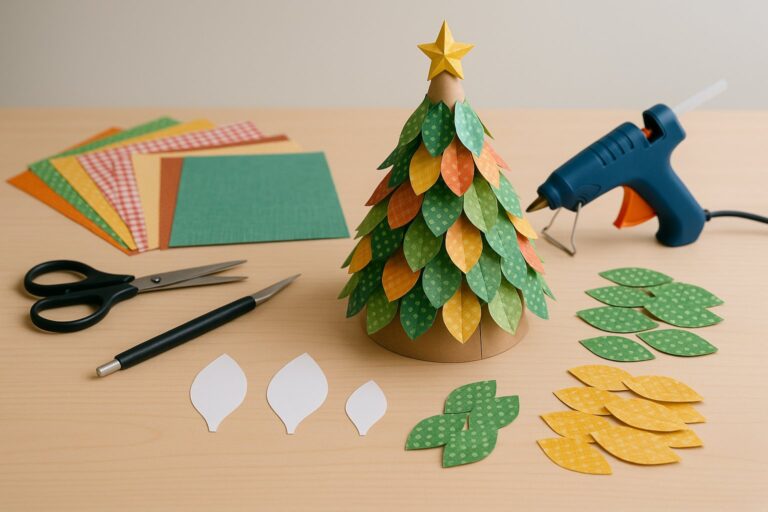 DIY Scrap Paper Tree Centerpiece: Elegant Upcycled Table Decoration